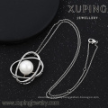 32119 xuping jewelry pearl jewelry Rhodium plated Micropaved Cubic Zirconia Diamond Oval Pear